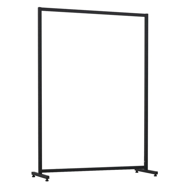Portant vêtements en tube carré finition noir mat pour boutique et showroom