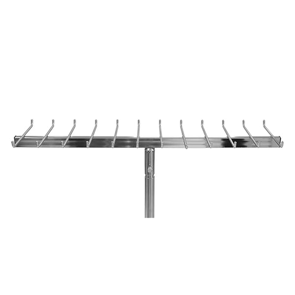 Porte-ceintures chromé réf. 802, accessoire pour base multi-fonctions 799, 70 x 22 cm