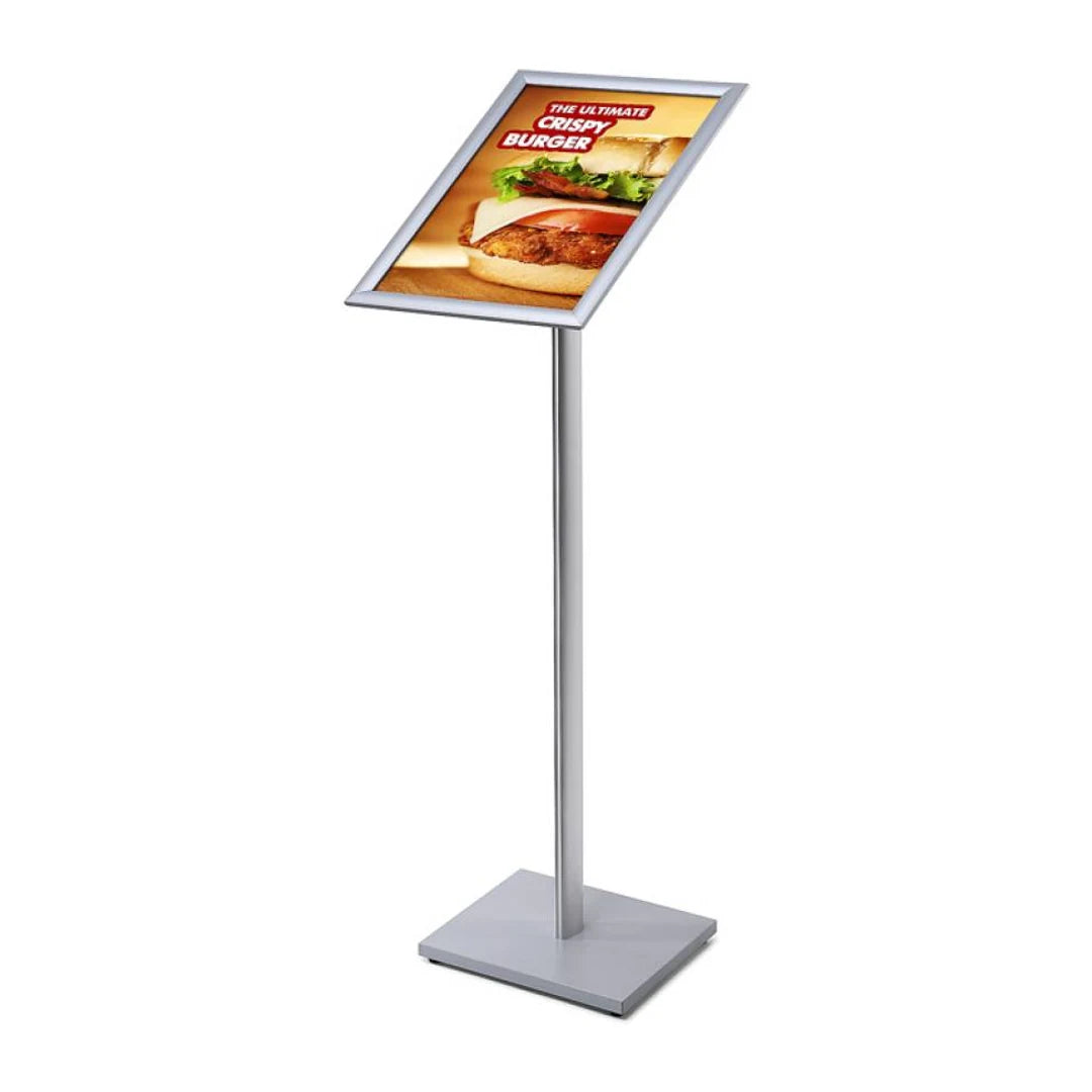 Porte-menu sur pied A3 cadre clic-clac aluminium pour affichage menu ou promotion