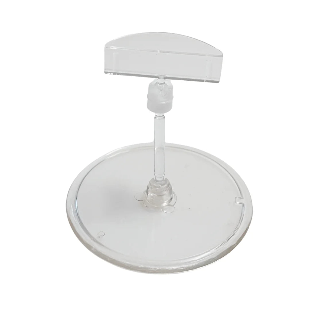Porte-prix articulé en acrylique transparent et noir, lot de 5, pour magasin