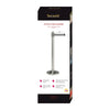 Emballage du poteau de guidage à corde rétractable grise RS-RT-RVS-GY-SET livré avec socle
