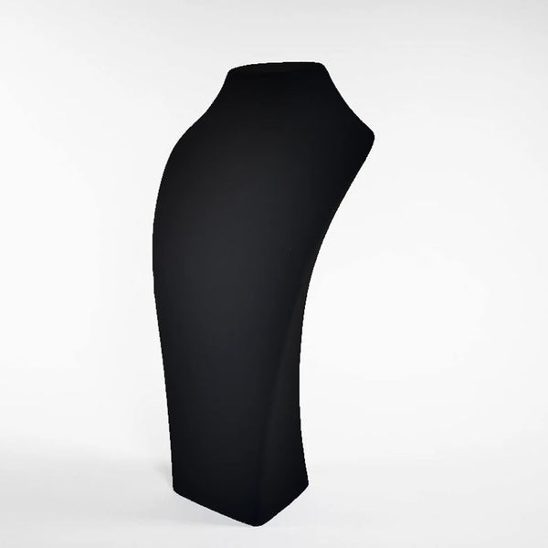 Présentoir à collier floqué velours noir pour bijouterie et boutique, 39,5 x 24 cm