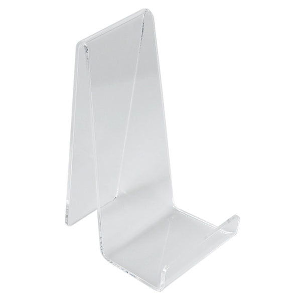 présentoir à livre en acrylique transparent élégant et stable pour mettre en valeur ouvrages, brochures ou petits objets en vitrine ou sur comptoir