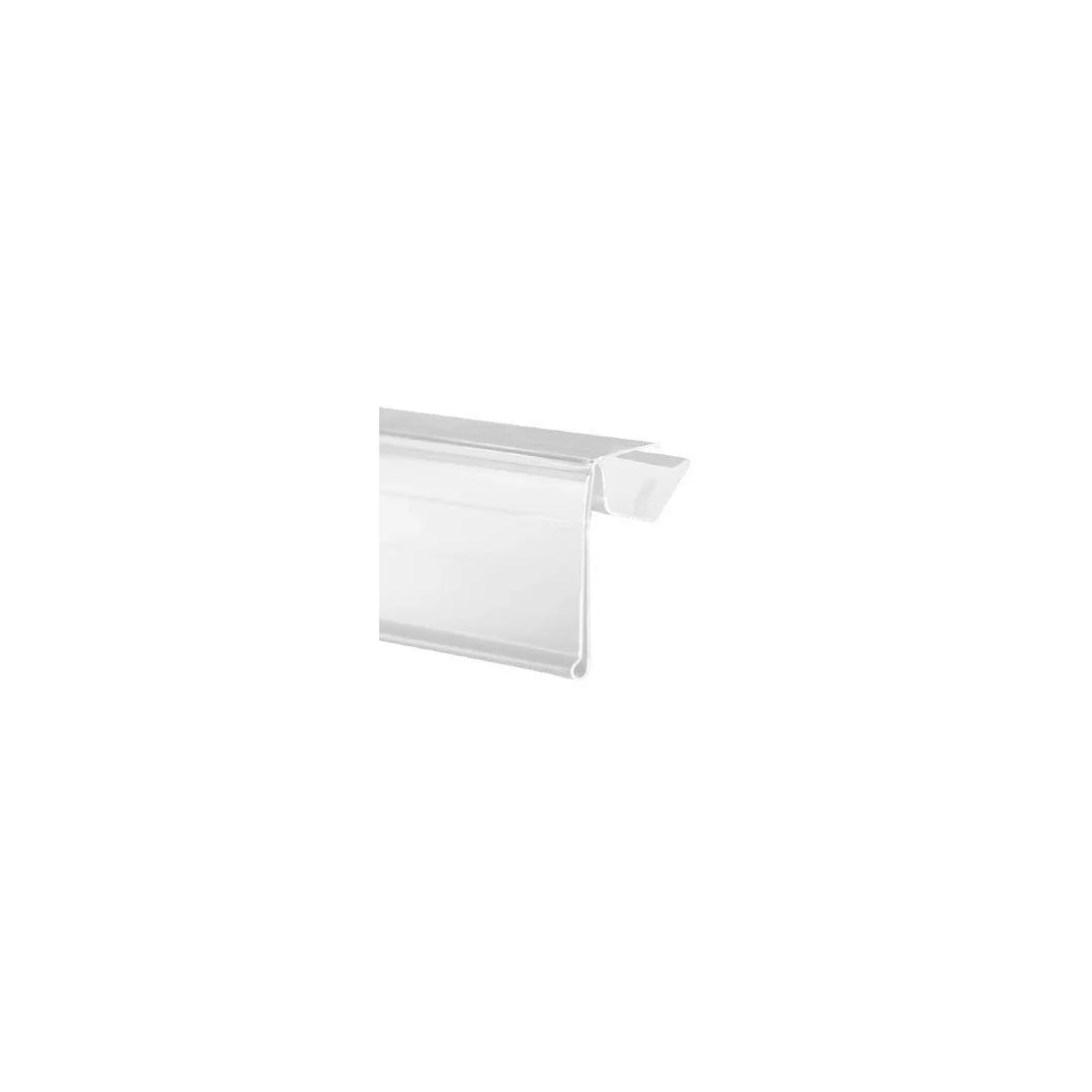Profil porte-étiquette transparent 39 x 1000 mm pour tablette bois 18-22 mm, vue produit