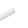 Rail aluminium pour panneau rainuré 120 cm disponible en alu, noir et blanc
