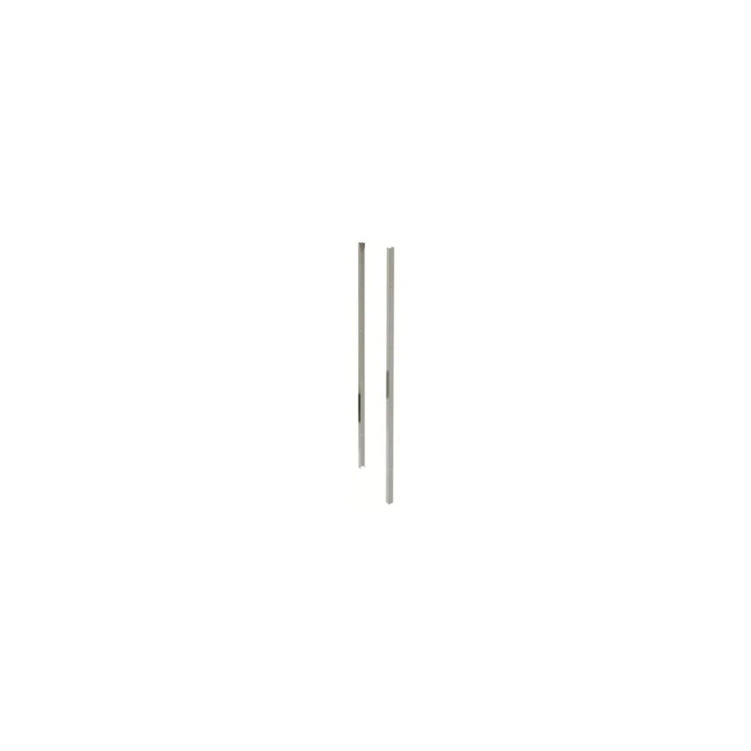 Paire de rails métalliques pour panneau central de gondole crémaillère, compatible pieds T lourds ST300