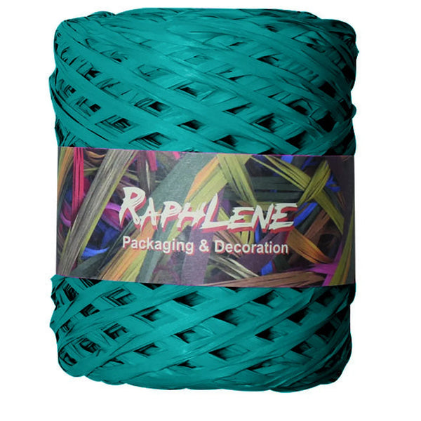 Raphia polypropylène mat 200 m coloris Canard — bobine professionnelle