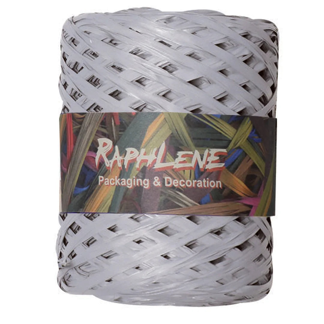 Raphia polypropylène mat 200 m coloris Gris — bobine professionnelle