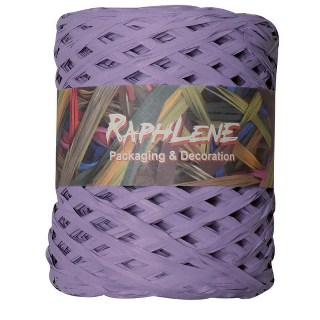 Raphia polypropylène mat 200 m coloris Lilas — bobine professionnelle