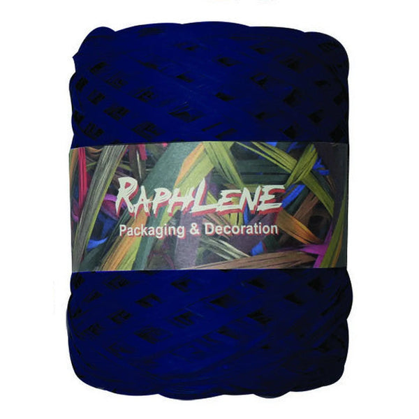 Raphia polypropylène mat 200 m coloris Marine — bobine professionnelle