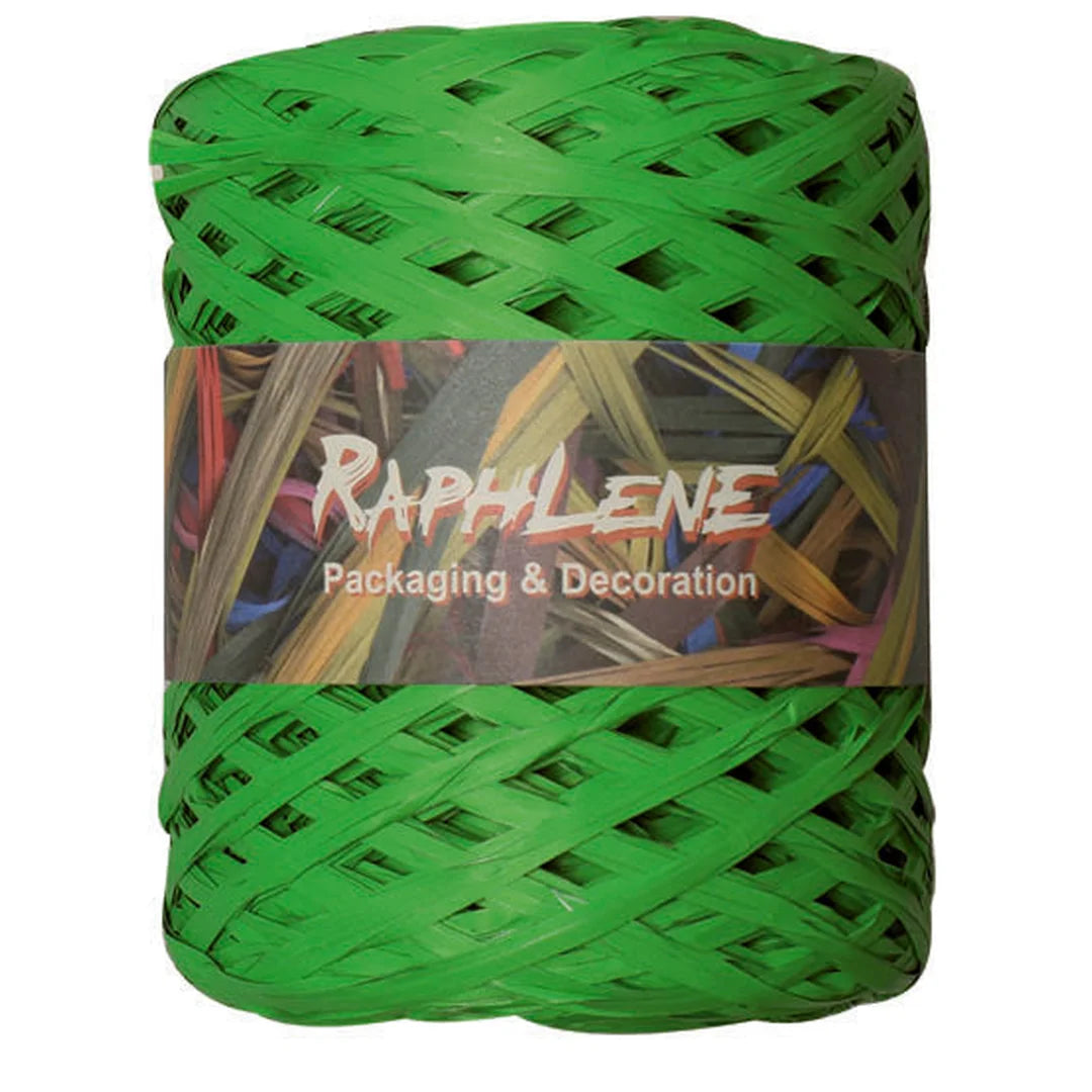 Raphia polypropylène mat 200 m coloris Prairie — bobine professionnelle