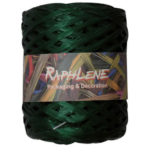 Raphia polypropylène mat 200 m coloris Sapin — bobine professionnelle