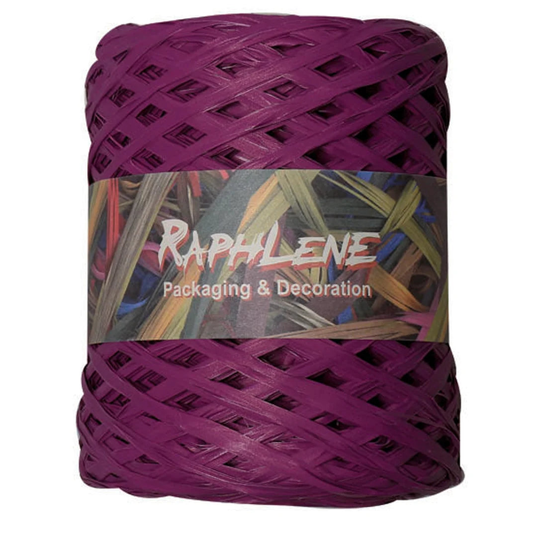 Raphia polypropylène mat 200 m coloris Violet — bobine professionnelle