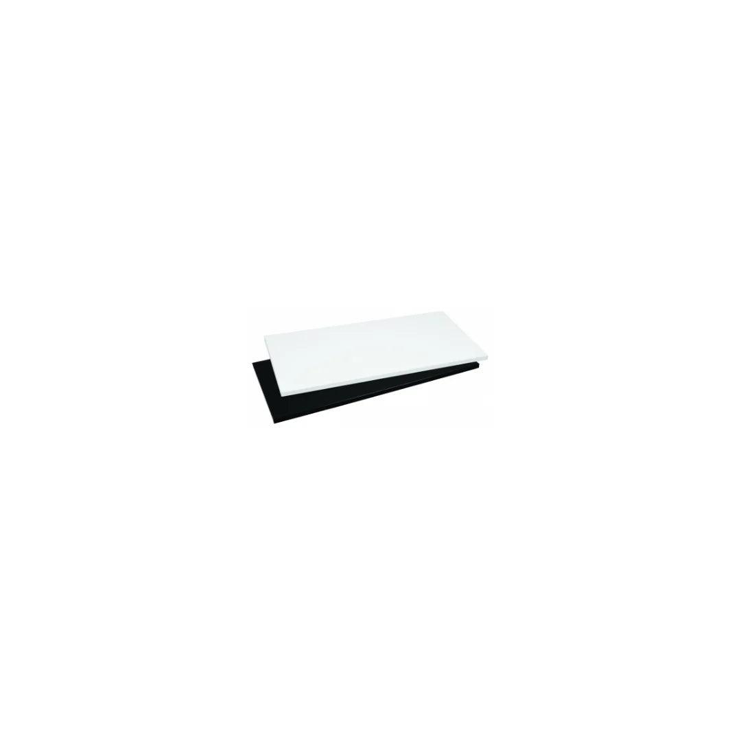 Rayon mélaminé 350 mm de profondeur, 22 mm d'épaisseur, coloris blanc ou noir, pour crémaillère et panneau rainuré