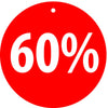 Rotair carton inscription 50% pour affichage soldes et promotions en magasin