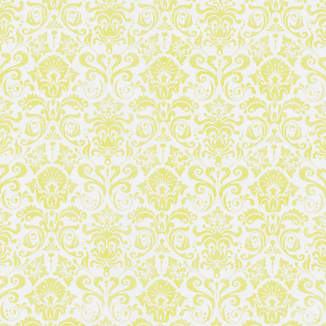 Rouleau papier cadeau motif baroque or sur fond blanc, papier couché 80g, 0,7x100m