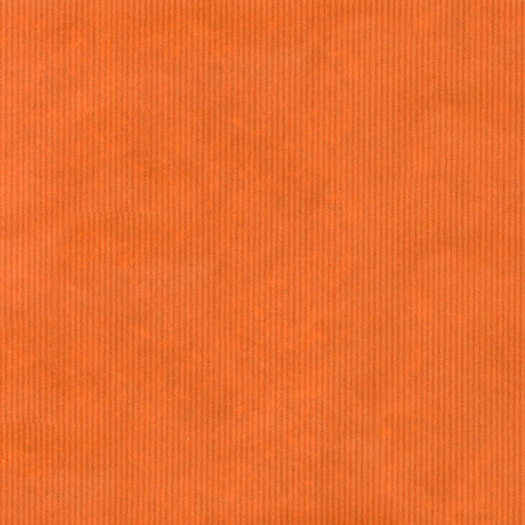 Rouleau de papier cadeau couleur orange sur kraft brun 60 g/m², 70 cm × 100 m — emballage commerce de détail