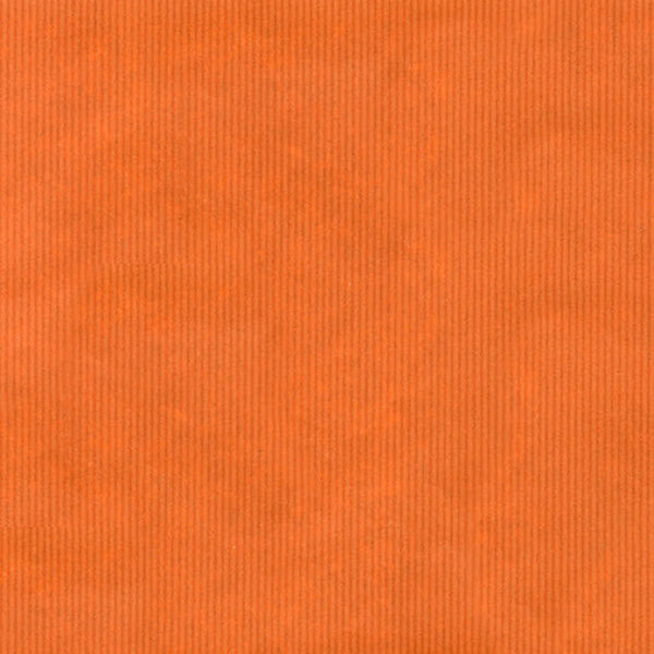 Rouleau de papier cadeau couleur orange sur kraft brun 60 g/m², 70 cm × 100 m — emballage commerce de détail