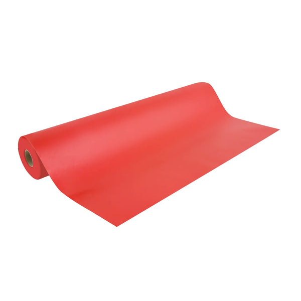 Rouleau papier cadeau gaufré coloris Rouge 80 g, 70 cm × 50 m