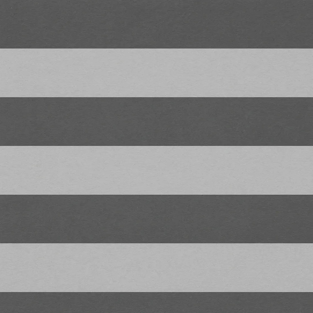 Rouleau papier cadeau lignes larges argent et gris, papier couché 80g, 0,7x100m