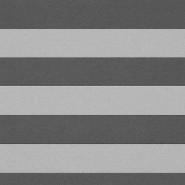 Rouleau papier cadeau lignes larges argent et gris, papier couché 80g, 0,7x100m