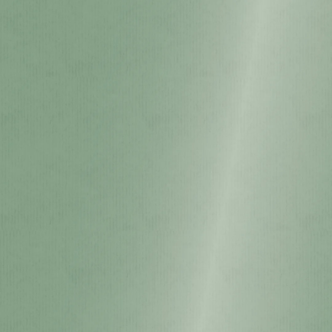 Rouleau de papier cadeau métallisé vert sauge sur kraft 0,7×100m pour fleuriste et commerce
