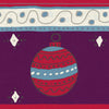 Rouleau papier cadeau Noël motif boules de Noël bleu rose violet blanc sur couché 60 g – 0,7 x 100 m