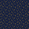 Rouleau papier cadeau Noël motif étoiles dorées sur fond bleu foncé couché extra-résistant 80 g – 0,7 x 100 m