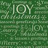 Rouleau papier cadeau Noël texte Merry Christmas blanc sur fond vert couché 60 g – 0,7 x 100 m
