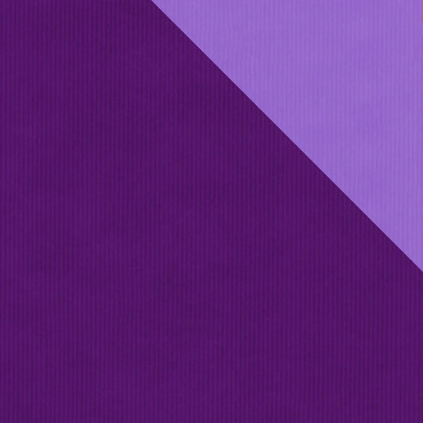 Rouleau papier cadeau recto-verso violet et mauve sur kraft blanc, 0,7 x 100 m – DittaDisplay