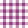 Rouleau de papier cadeau motifs vichy violet, en papier couché 60/90 g recyclable, dimensions 0,7 x 100 m ou 50 m, idéal pour emballages cadeaux professionnels.