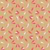 Rouleau papier cadeau kraft brun motif épillets rouge et blanc, lisse, 70 cm × 100 m