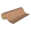 Rouleau papier kraft brun motif guirlande rouge, lisse 70 g/m², idéal emballage cadeau festif
