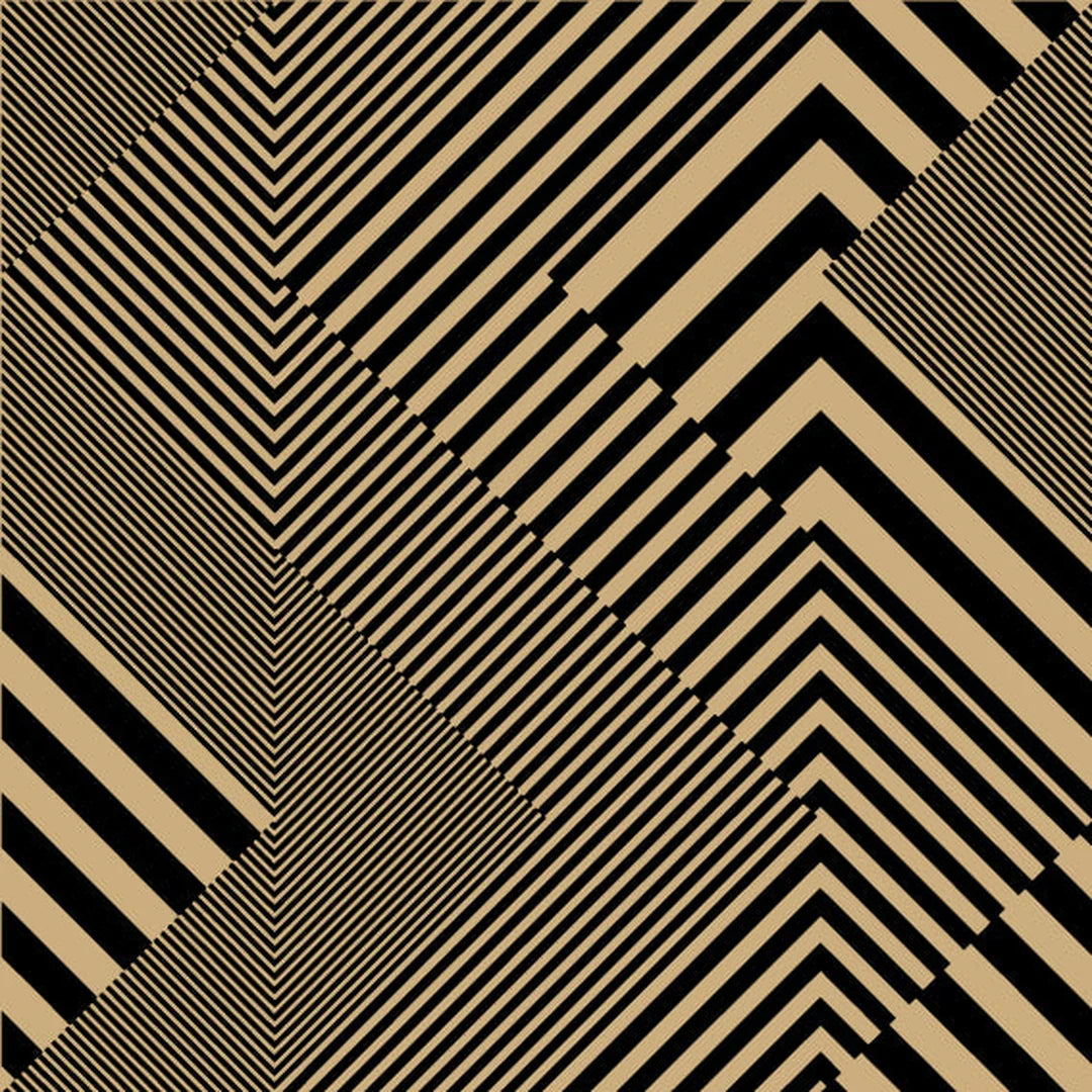 Rouleau papier kraft brun motif lignes noires, lisse 70 g/m², emballage cadeau professionnel