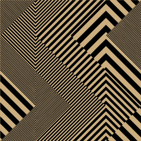 Rouleau papier kraft brun motif lignes noires, lisse 70 g/m², emballage cadeau professionnel