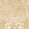 Rouleau papier kraft brun motif nature végétal blanc, lisse 70 g/m², pour fleuriste et boutique