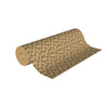 Rouleau de papier kraft brun à motifs cadeaux imprimés, solide et recyclable, idéal pour emballage cadeau, fleuristes et commerces de détail.