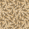 Rouleau de papier kraft brun à motifs floral bourgeon imprimés, solide et recyclable, idéal pour emballage cadeau, fleuristes et commerces de détail.