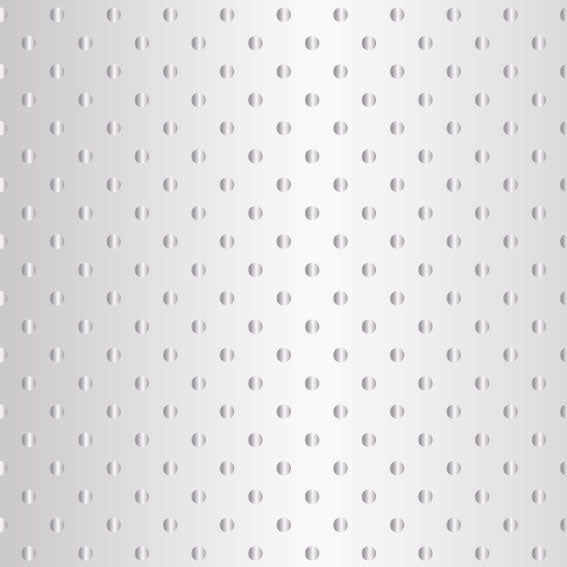 Rouleau polypropylène imprimé, motifs décoratifs pois argent, largeur 70 cm et longueur 100 m, idéal pour emballage fleurs, chocolats, cadeaux et paniers garnis.