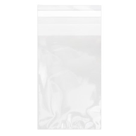 Sachet polypro transparent avec bande adhésive 50pces