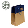 sac luxe collection L’Exceptionnel Line bleu marine, élégant et robuste, disponible en 3 formats, idéal pour boutiques haut de gamme et emballages cadeaux