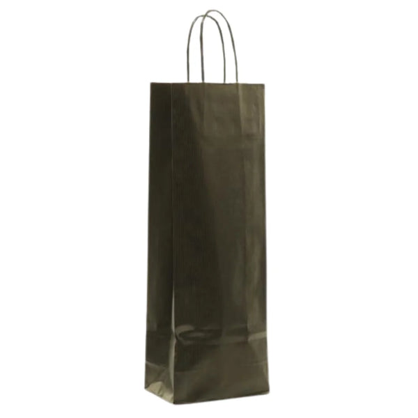 Gamme complète de sacs kraft pour bouteilles – brun, noir et rouge, formats 1 à 3 bouteilles