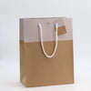 Sac kraft luxe blanc L'Exceptionnel Line – emballage haut de gamme pour boutique