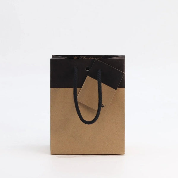 Sac kraft luxe noir 175 g/m² collection L'Exceptionnel Line – emballage cadeau professionnel