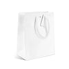 Petit sac papier luxe blanc mat format XSmall pour bijouterie ou accessoires