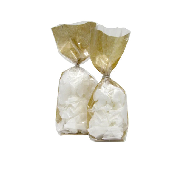 Sachet confiseur transparent dos kraft apte au contact alimentaire, format 12x26 cm