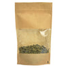 Sachet zip kraft fenêtre pour épicerie fine, idéal pour fruits secs, épices et thés en vrac