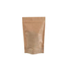 Sachet zip kraft brun hermétique apte au contact alimentaire secs et gras