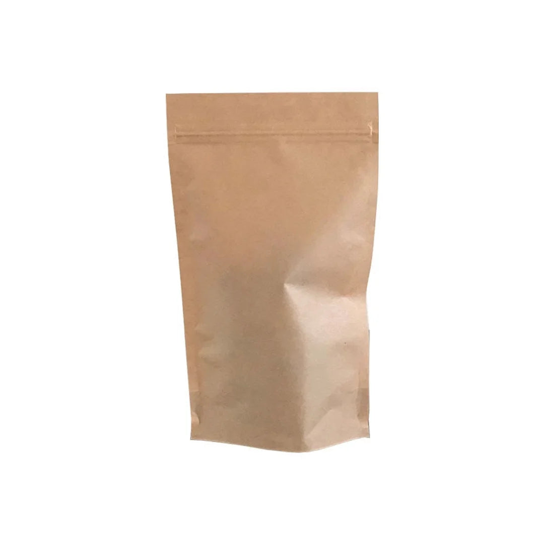 Sachet zip kraft réutilisable pour conditionnement alimentaire en magasin