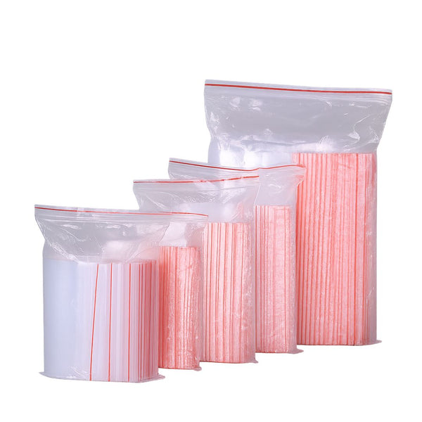 Sachets plastiques Minigrip transparents avec fermeture pression, pratiques pour conditionner, protéger ou regrouper de petits articles 100 pièces